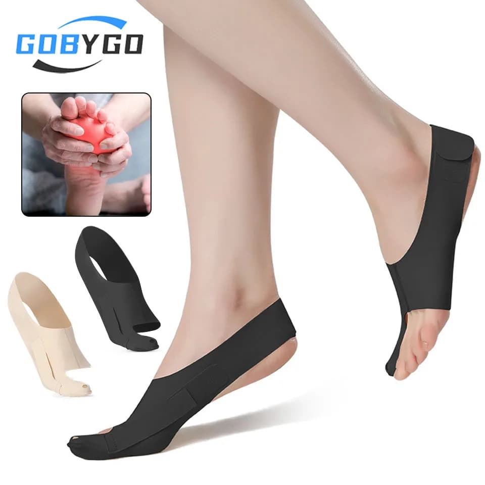 GOBYGO 1 pz correttore alluce valgo correttore di separazione della punta scarpe indossabili leggere e regolabili supporto alla caviglia uomo donna
