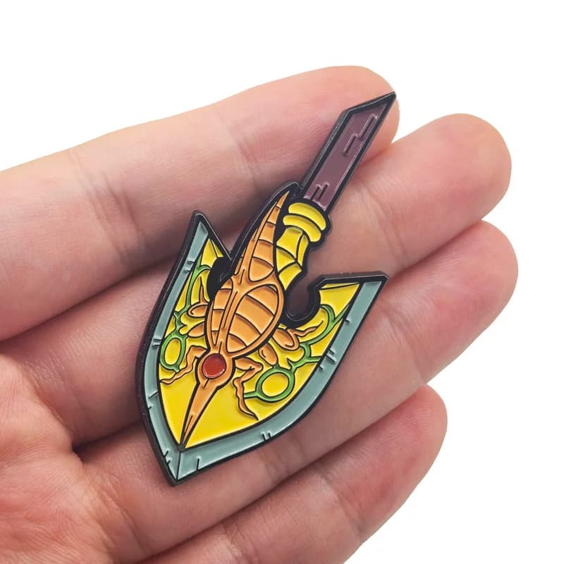 Spille in metallo a forma di freccia, distintivi e ciondoli a tema Anime JoJo's Bizarre Adventure, manga, per borse, zaini, abbigliamento, risvolti, cosplay ACG e decorazioni