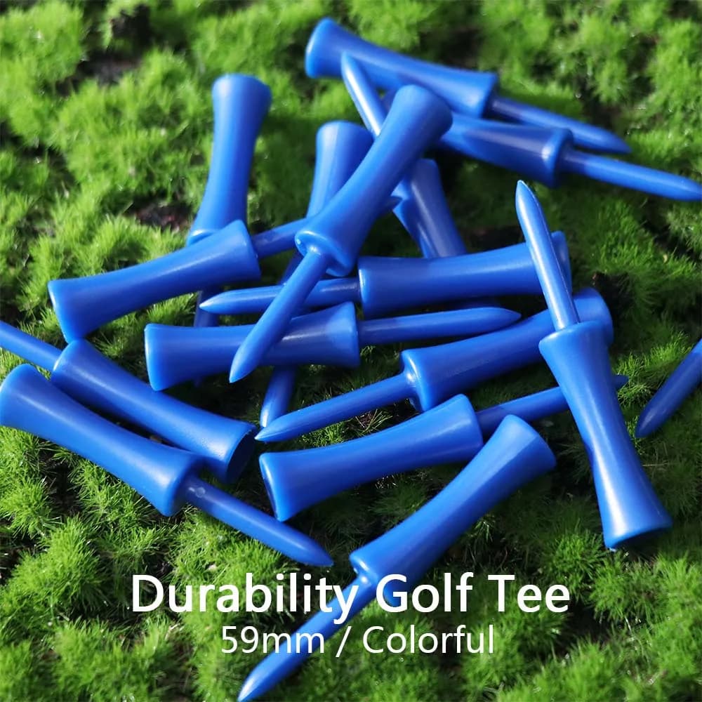 100 Pezzi Tee da Golf in Gomma Creativi da 68mm, Sostitutivi, in Plastica, Professionali, Porta Palline, Riciclabili, per Pratica Golf all'Aperto
