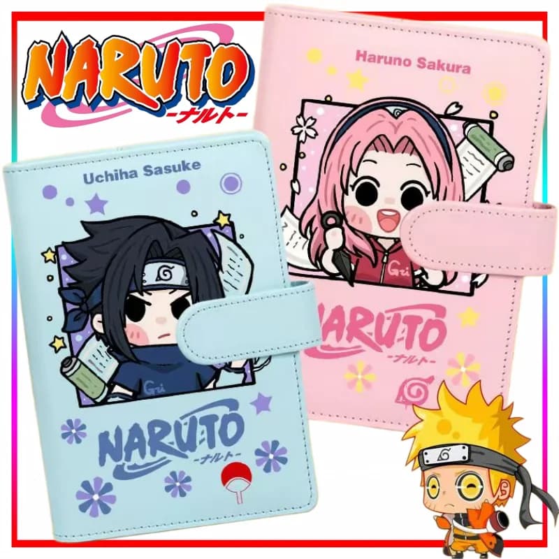Quaderno Naruto, Agenda Cartoon Uzumaki Naruto, Raccoglitore Multifunzione con Slot per Penna, Merchandise Anime, Giocattolo di Tendenza
