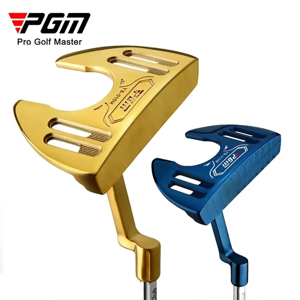 Mazze da golf da uomo PGM Putter Mazze a basso centro di gravità con funzione di raccolta della palla Putter con linea di mira Grande impugnatura in PU nuovo