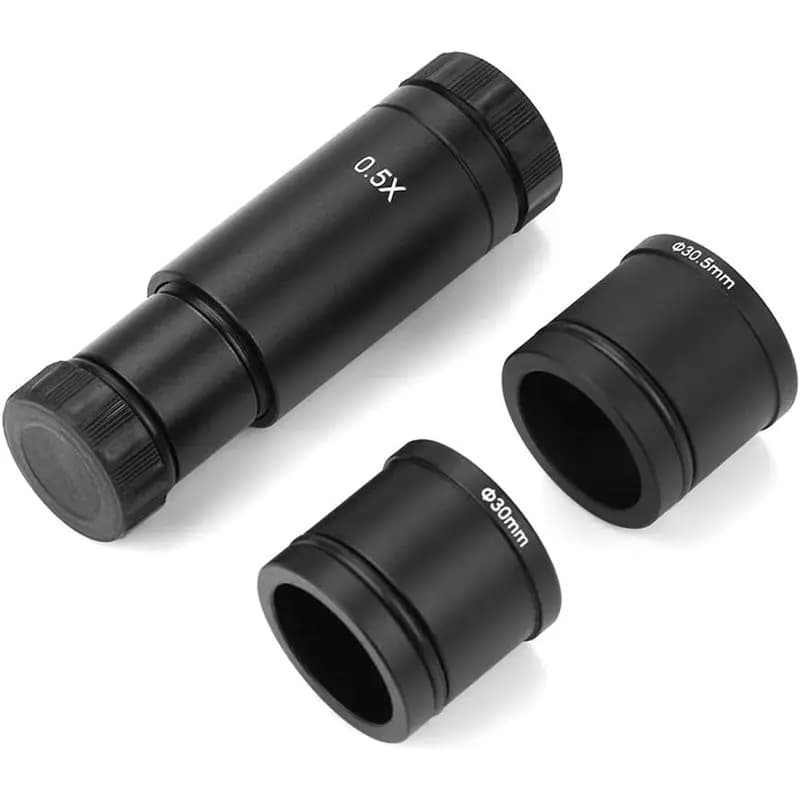 Set di adattatori per microscopio FEDI-1, oculare elettronico 0,5X, kit adattatore per oculare per fotocamera CCD da 23,2 mm a 30 mm e da 23,2 mm a 30,5 mm
