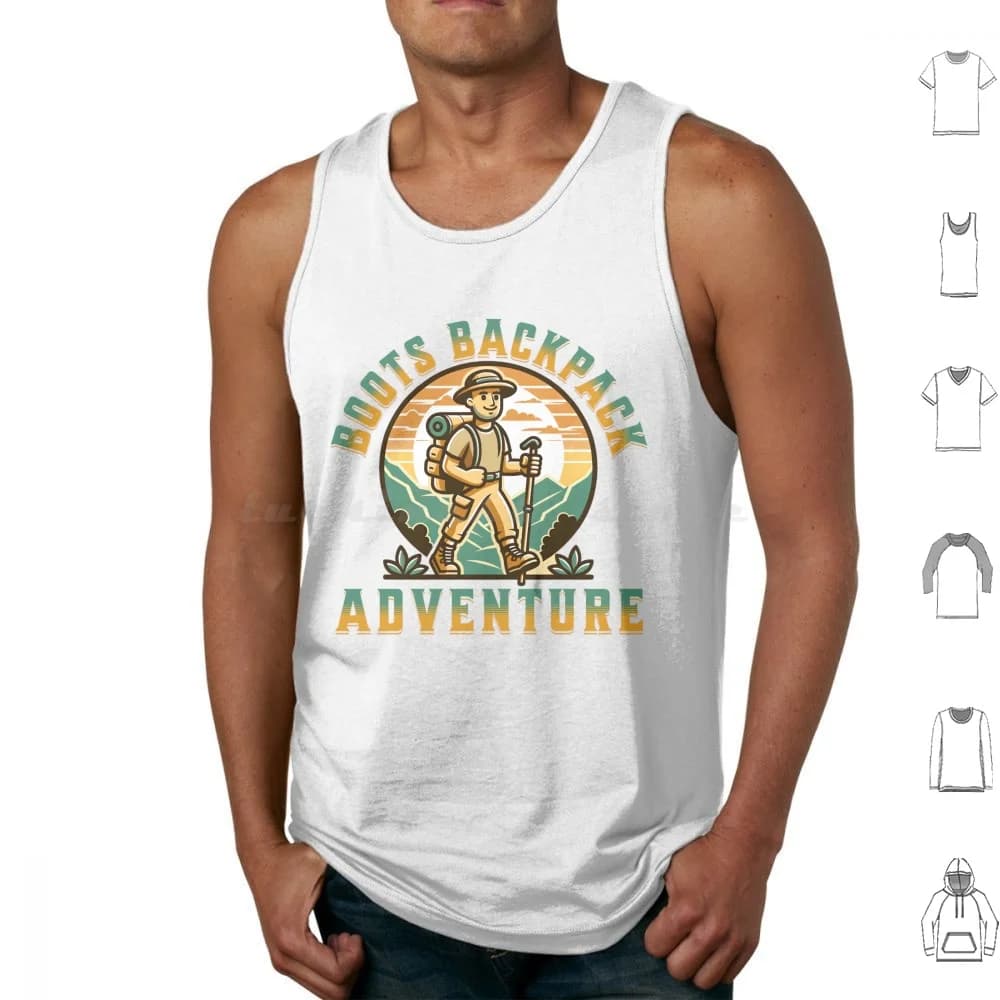 Stivali Zaino Adventure Day Trekking Canotte Canotte Senza maniche Avventure all'aria aperta Peste naturali Trail Gear Escursionismo leggero