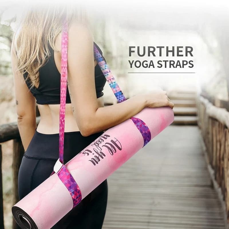 Unmissable offer! Digitally Printed Yoga Mat Belt, Width 38mm, Colored Nylon, Packing and Storage Belt, Free Shipping