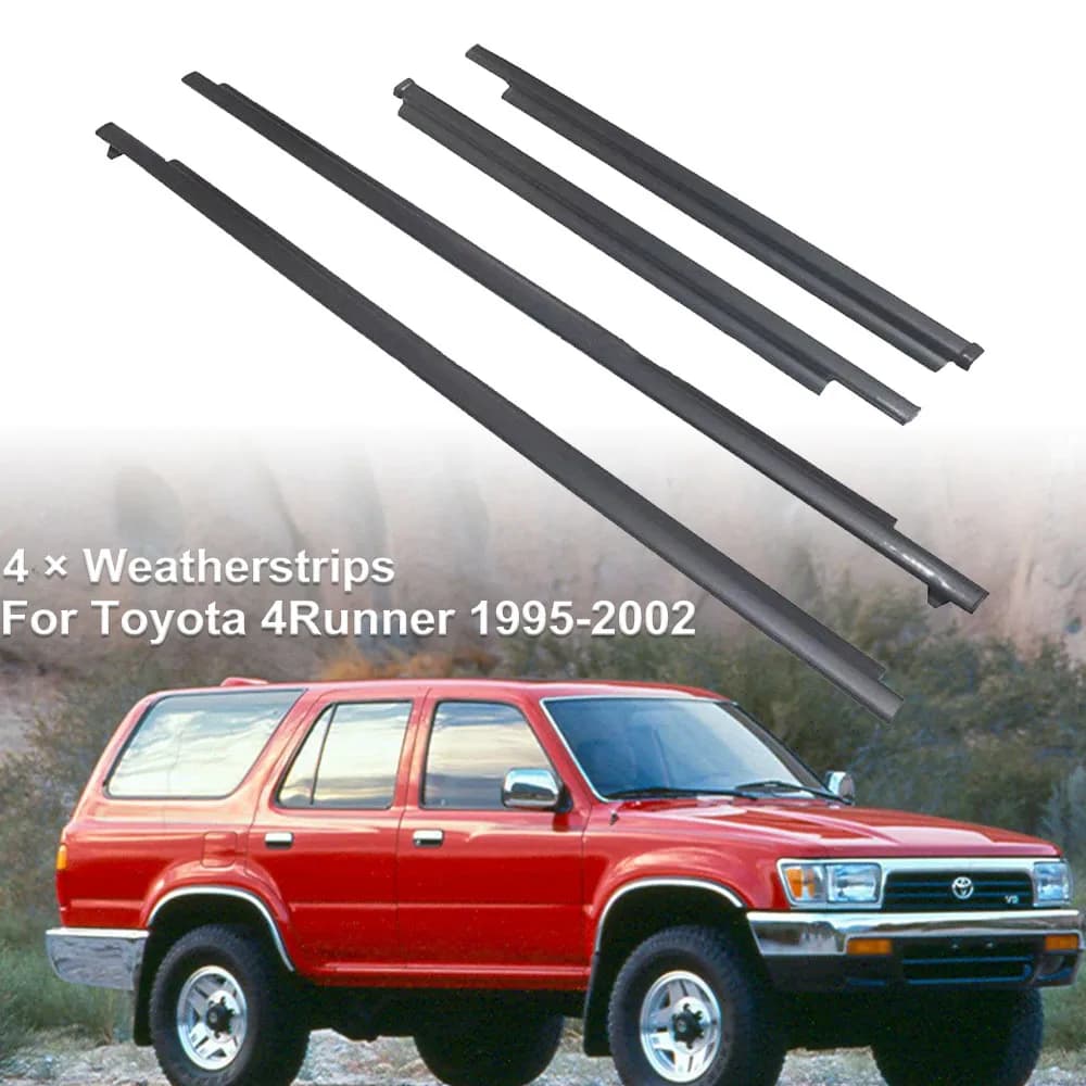 Per Toyota 4Runner 1995-2002 68161-35010 68162-35010 Finestrino dell'auto Guarnizioni Porta Laterale Modanatura Gomma Trim Striscia Cintura di Tenuta