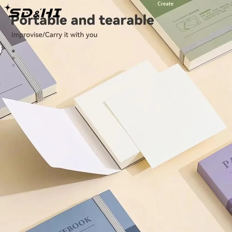 Portable Drawing Sketchbook Thick White Cardboard Mini Convenient And Thickened Art Book For Watercolor Painting