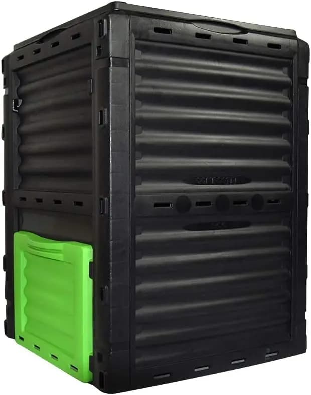 Composter da 300L (80 galloni) - Aerazione Rapida, Facile Montaggio, Composter da Esterno Resistente