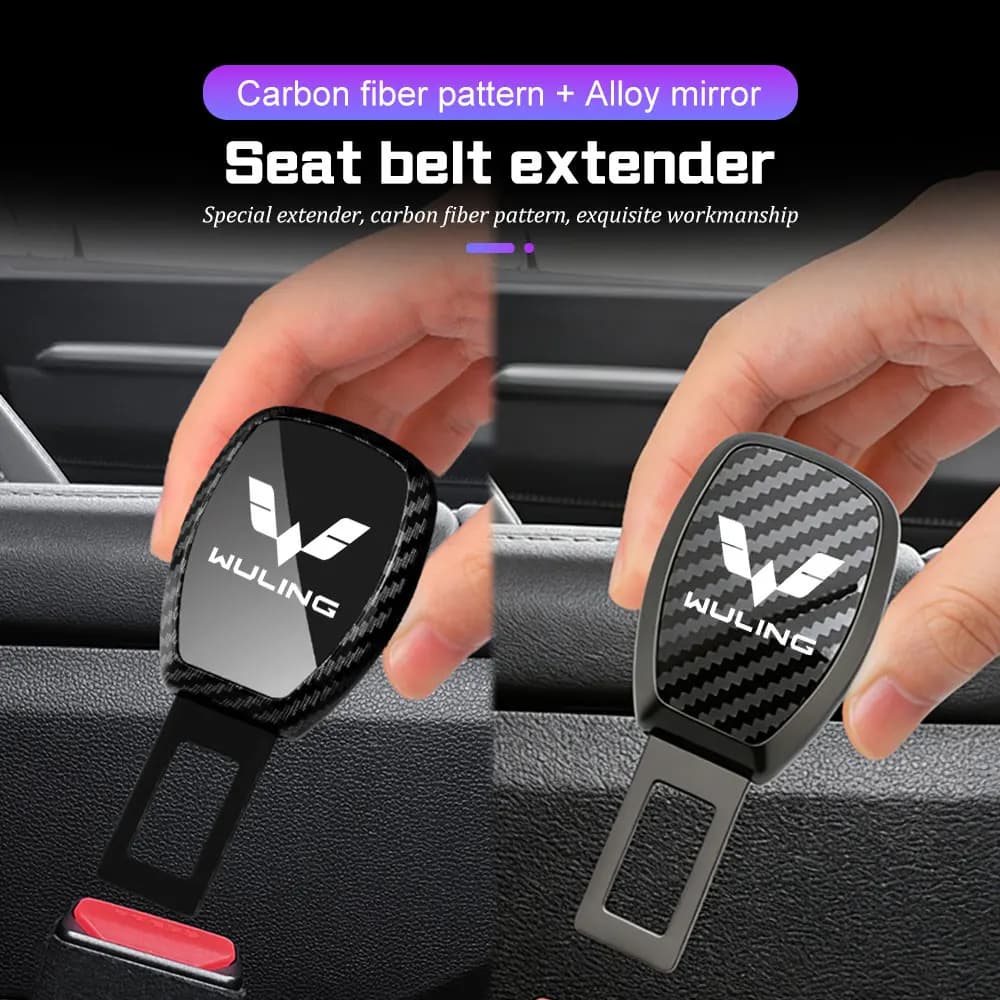 Durable Auto Safety Buckle Clip Seat Belt Extender Plug Interior Decor Parts For Wuling Hongguang V CN110V 2019-2026
