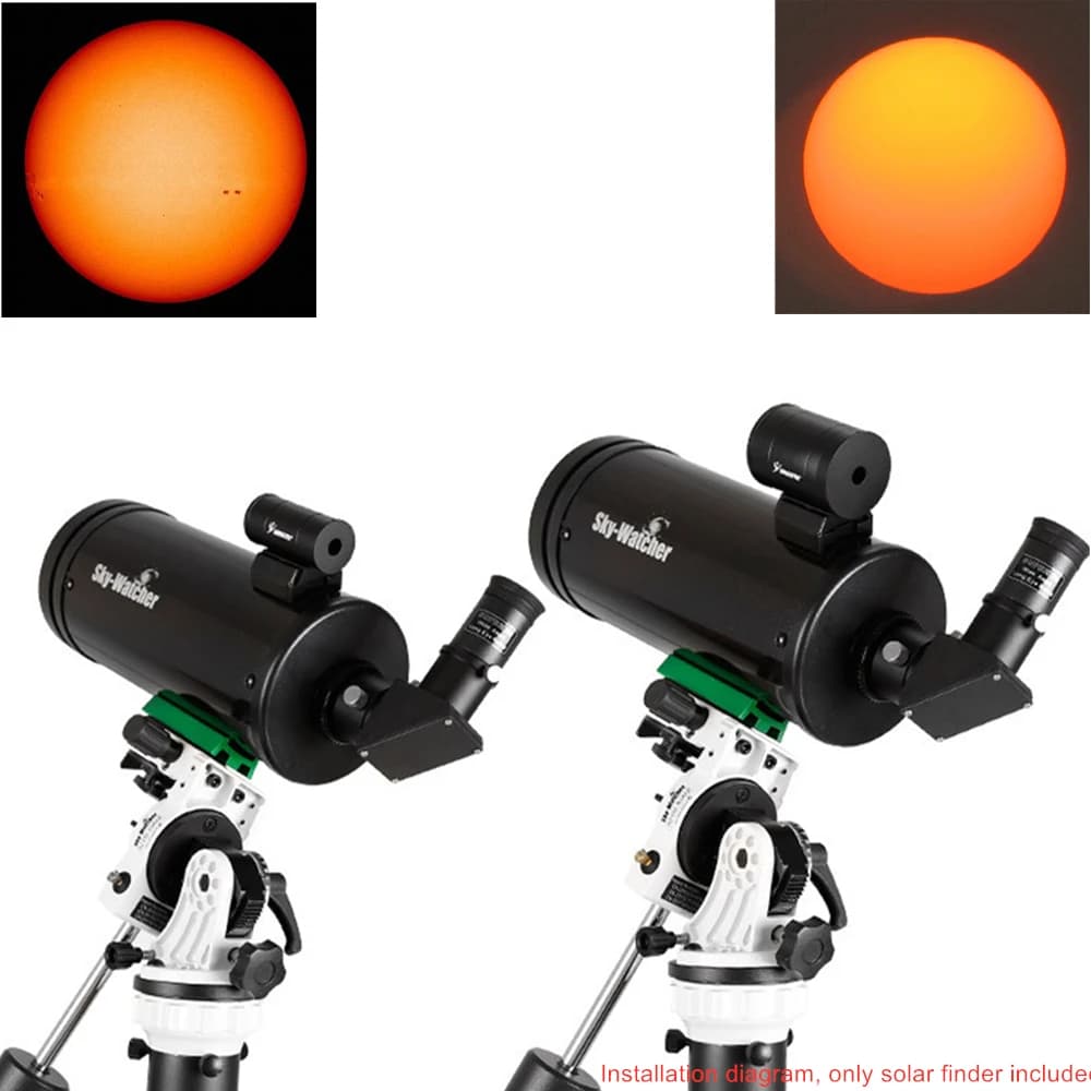 Cannocchiale solare per il posizionamento del sole Eclipse e accessori per telescopi per l'osservazione paziale