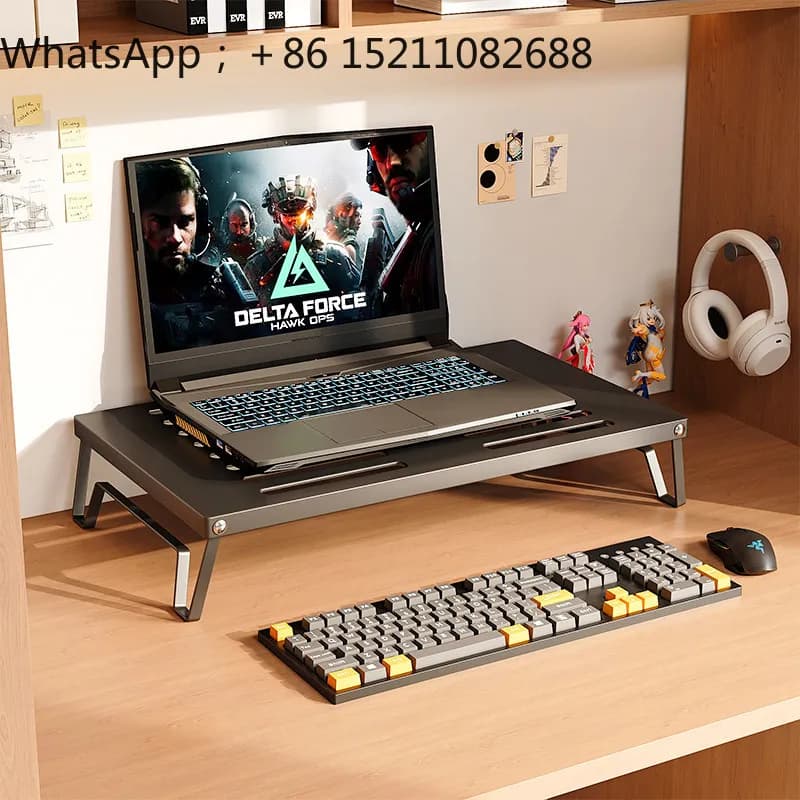 LLY Notebook Heightening Stand Desktop Monitor Heightening Stand Multifunctional Desk Storage Shelf