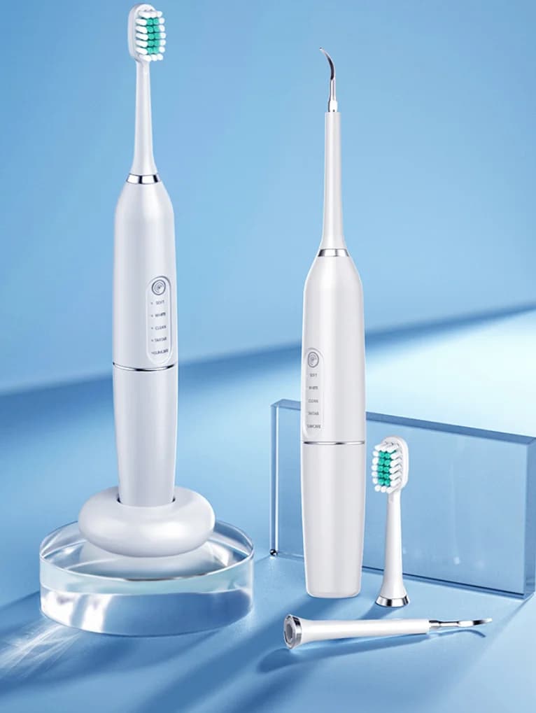 Spazzolino Elettrico Transfrontaliero Selezionato, Pulitore Dentale Sonico per Adulti, Dispositivo di Pulizia Denti Ricaricabile Wireless, Elettrico per Bambini