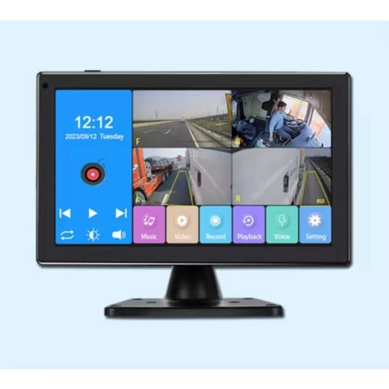 Warm Sale Touch Screen 10.1 "Bad Car Back Support System Bsd Dashcam for Blind Car Zone Support 4 Video Inputs