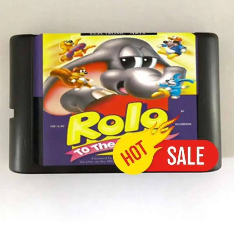 Rolo to the rescue Game Card 16bit MD Cart For Sega Mega Drive For Genesis Free Shipping