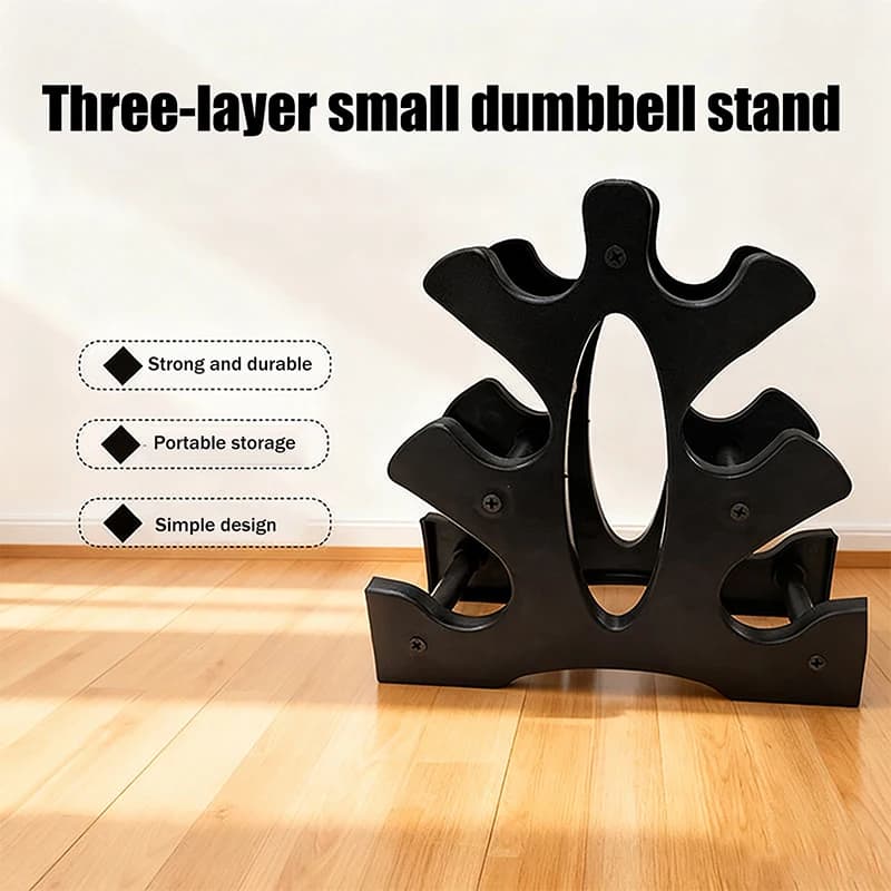New 1/2Pcs 3-Tier Dumbbell Storage Rack Stand Multi-layer Hand-Held Dumbbell Storage Rack Home Office Gym Dumbell Weight Rack