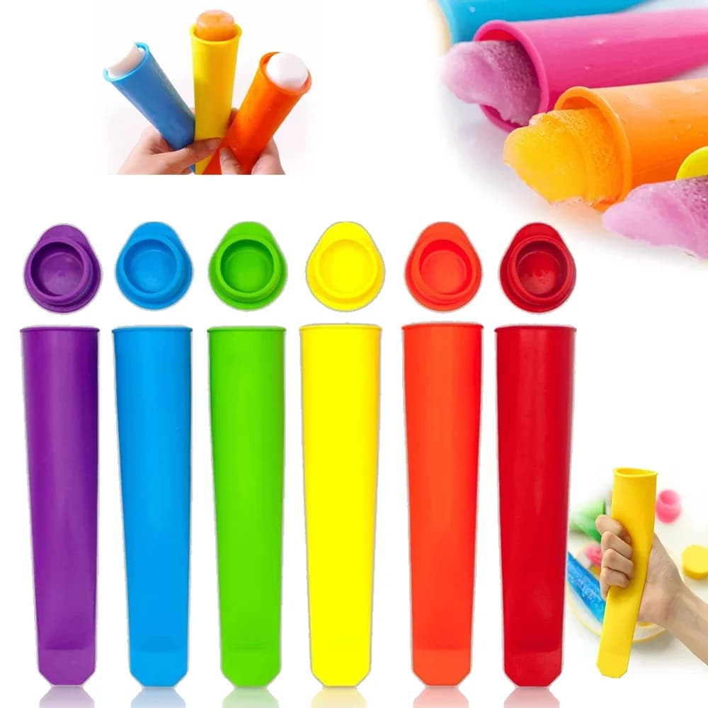 6 pz/set estate creativa fai da te in Silicone per ghiaccioli creatori palmare stampo per ghiaccioli gelato stampo per ghiaccioli gadget da cucina