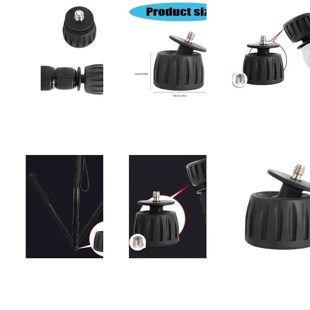 193A Nonslip Rubber Tripod Foot Replacement 1/4 3/8 Double Thread Camera Stabiliser