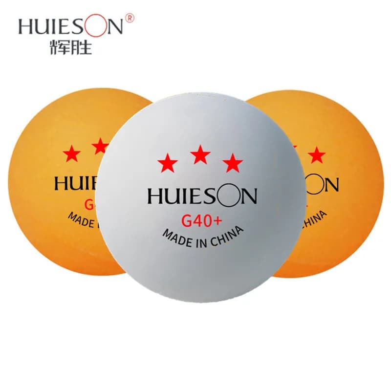 10 Pz/lotto Huieson Nuove Palline da Ping Pong ABS 3 Stelle 2.8g 40+mm Palline da Ping Pong per Allenamento E Competizione
