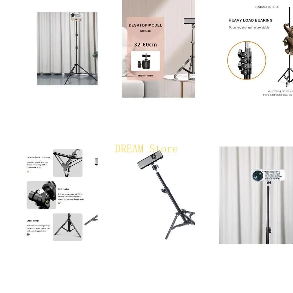 Aluminum projector desk stand for projector cameras and improved webcams best sale