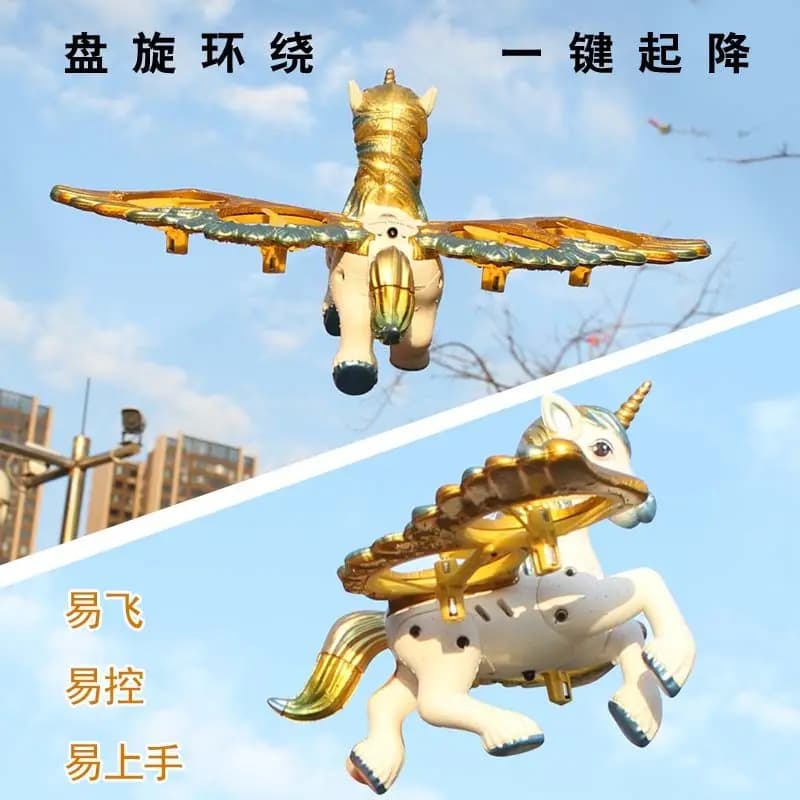 Nuovo Drone Telecomandato a Forma di Pony 2026, Regalo di Compleanno per Bambini, Creativo Aeromobile Telecomandato a Forma di Unicorno