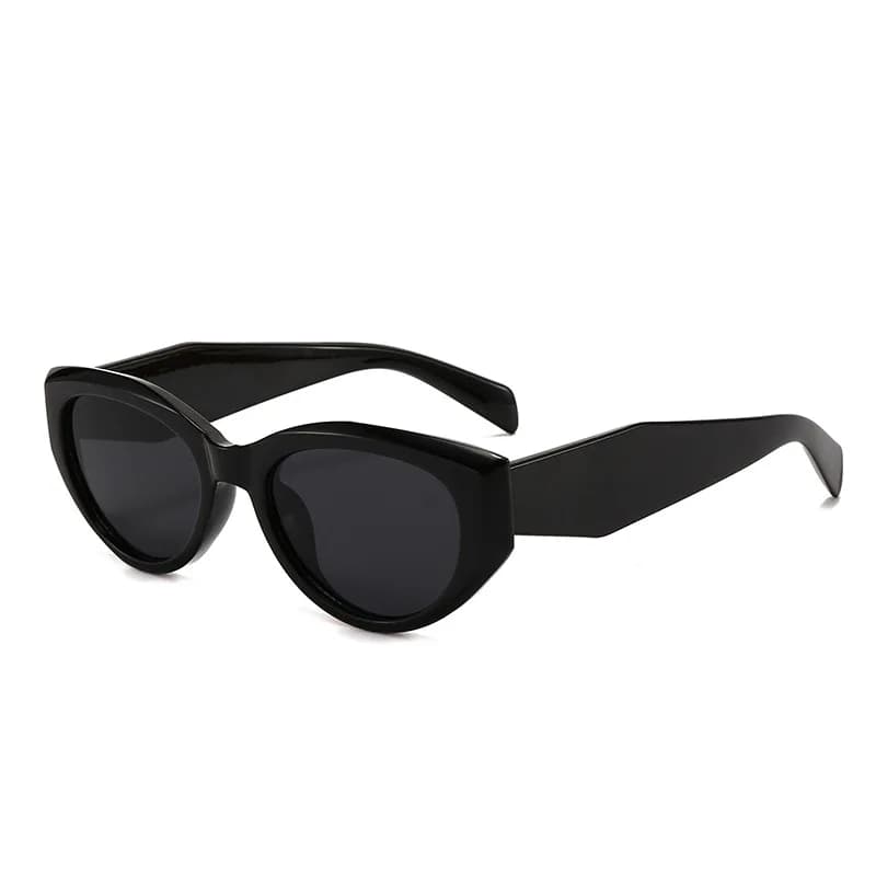 Nuovi occhiali poligonali versatili di fascia alta alla moda Cat-Eye Occhiali da sole parasole unisex stile europeo e americano