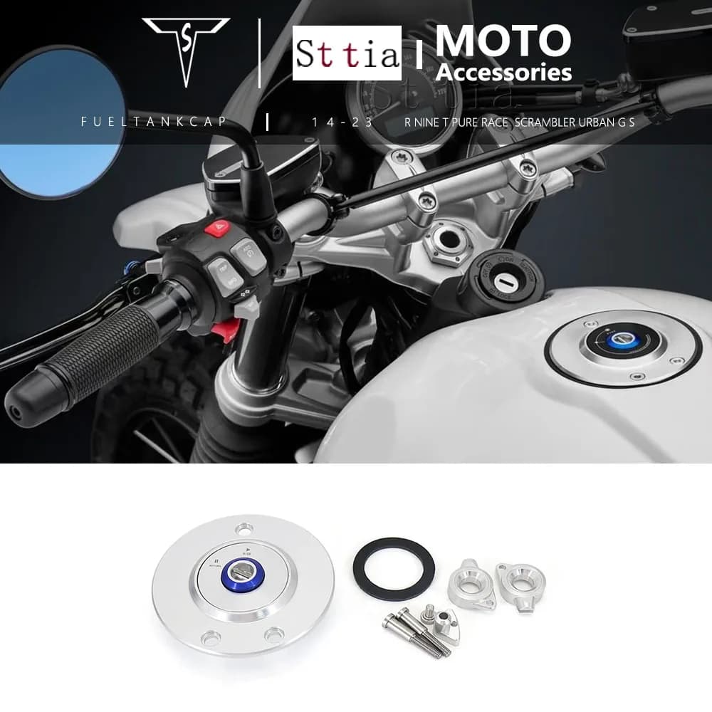 Tappo Serbatoio Carburante in Alluminio per Moto BMW R NINE T Pure RNINET Scrambler R nineT Racer Rninet Urban G/S
