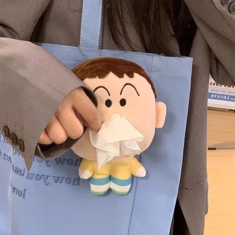 Nuovo Pastello Shin-Chan Boochan Action Figurine Scatola di fazzoletti Bella bambola Divertente Portachiavi Borsa Zaino Ciondolo Bambini Decorazione per bambini