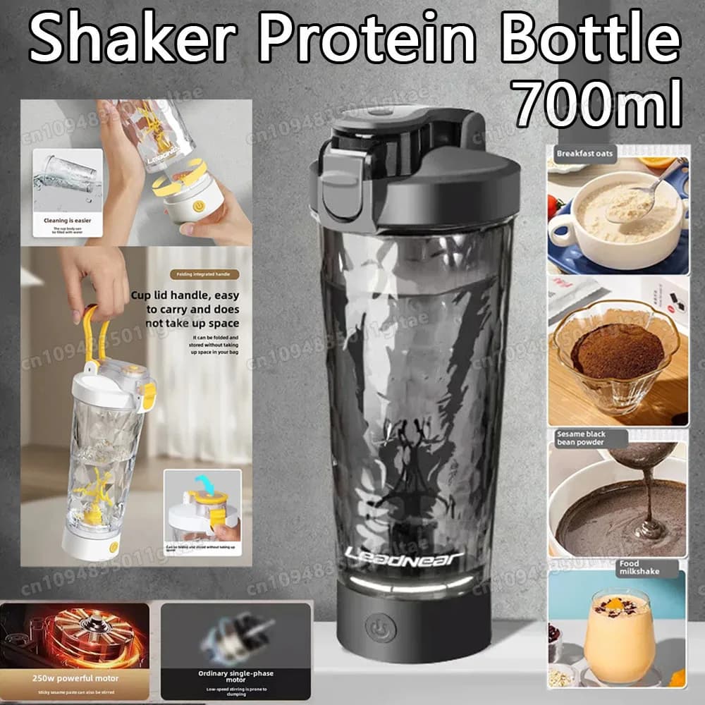 Automatic Electric Cup for Mixing 450-700ml, Portable Shaker for Protein, Battery Powered, Fully Automatic, For Home