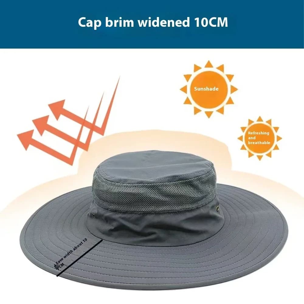 2025 Plus Size Cappello da sole Adulto Estate All'aperto Alpinismo Panama Cappello da pescatore all'aperto Uomo Cappello da pescatore di grandi dimensioni 56-60 cm 60-64 cm