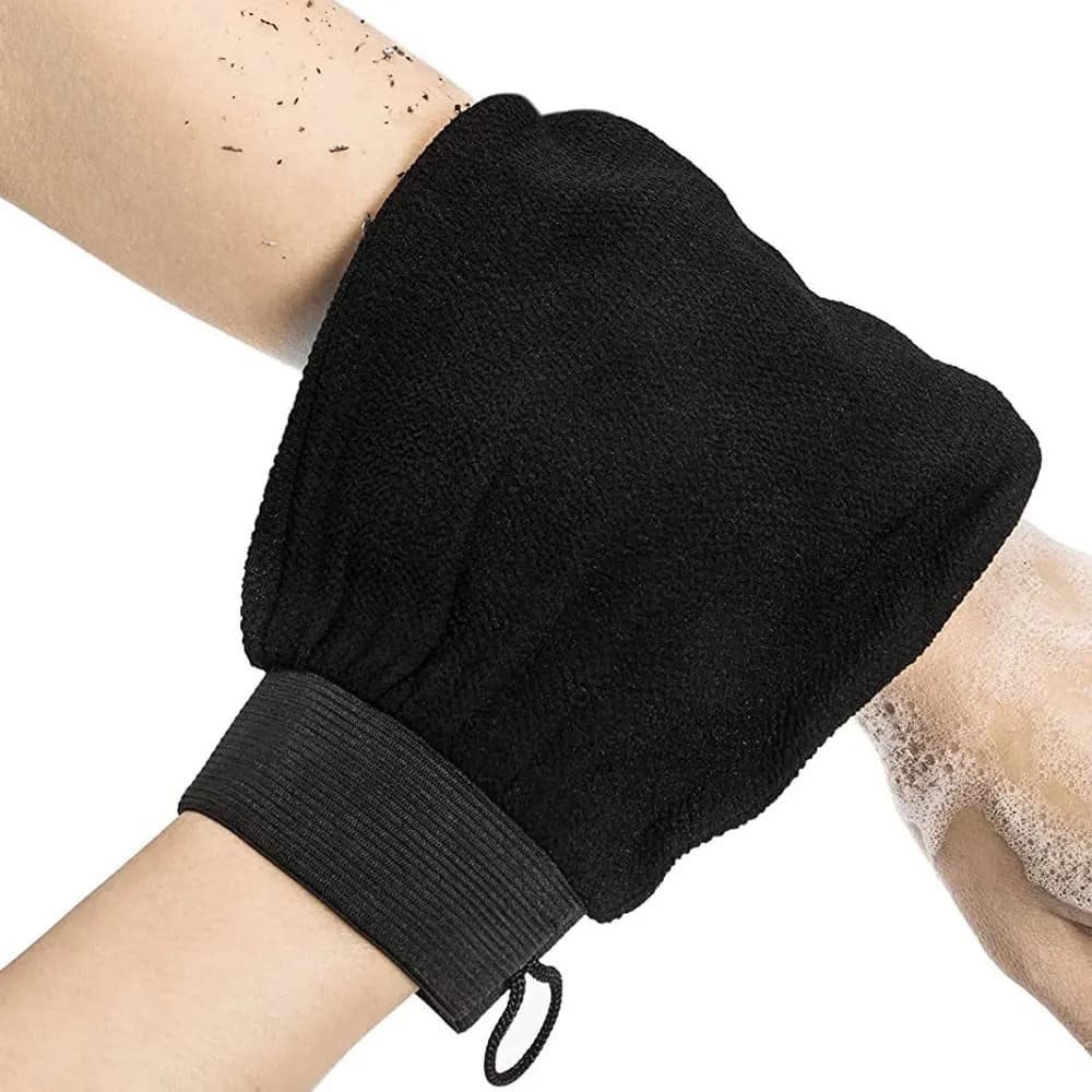 Guanto Esfoliante per Hammam Marocchino, Rimuove Indolentemente la Pelle Morta, Guanto da Massaggio Coreano, Accessorio per la Pulizia del Bagno, 1 Pezzo