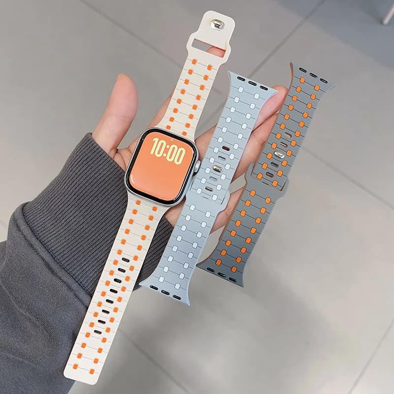 Durable Dynamic Silicone Replacement Band For Apple Watch Series 11 10 9 8 7 6 5 SE Ultra Fits 49 46 45 44 42 41 40 38mm