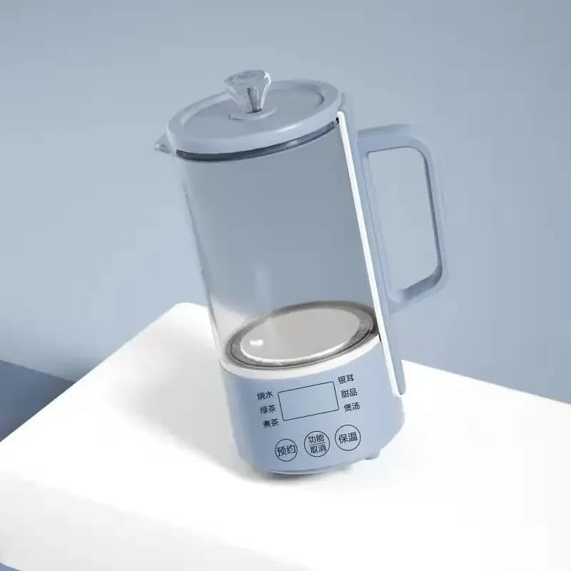 # l 0.6L Electric Kettle Health Pot Preserving Glass Hot Water Heating Boiler Cup Teapot Bottle Stew Soup Slow Cooker Heater