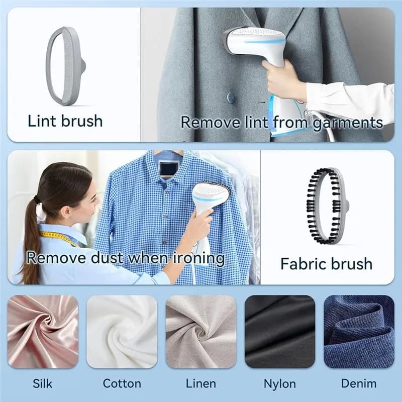 CKFAM-Steamer For Clothes 15 Seconds Fast Heating Clothes Steamer With Ironing Gloves Clothes Steamer US Plug
