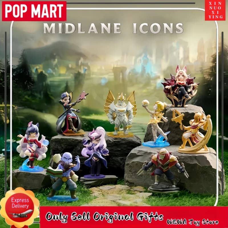 POP MART League of Legends Mid Road Duel Series - Blind Box Originale - Regali, Figure Anime, Cosplay, Stranger Things