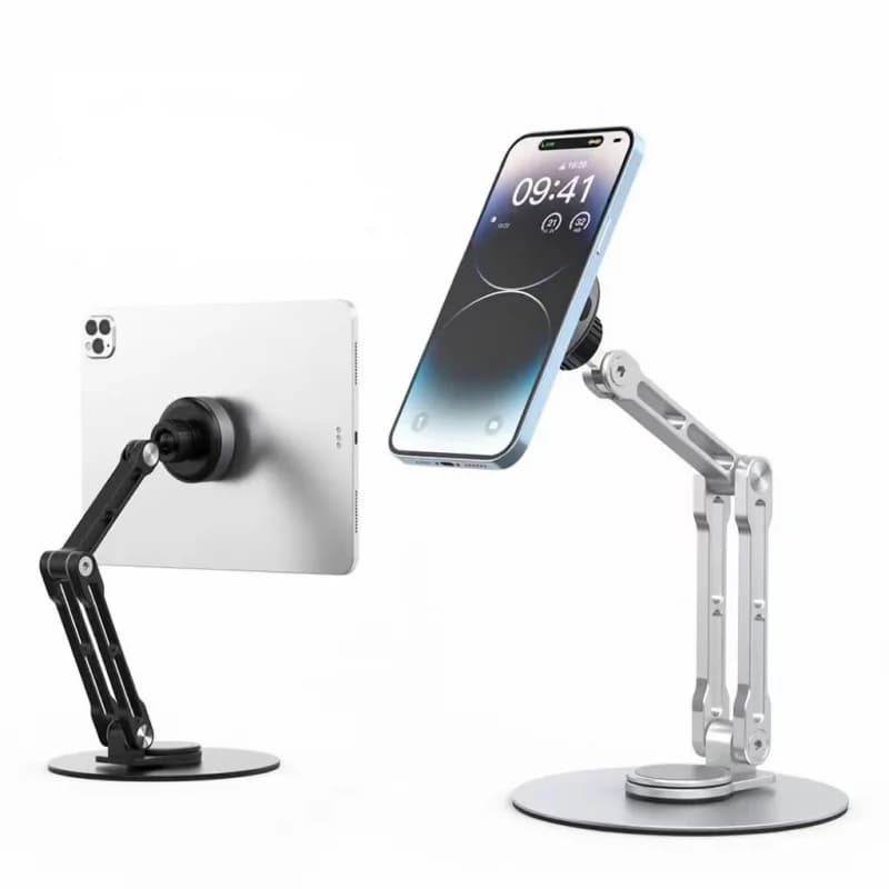 Portable Tablet Support Aluminum Alloy Bracket Monitor Support VESA Metal Support Foldable Adjustable Table Magnetic Brace