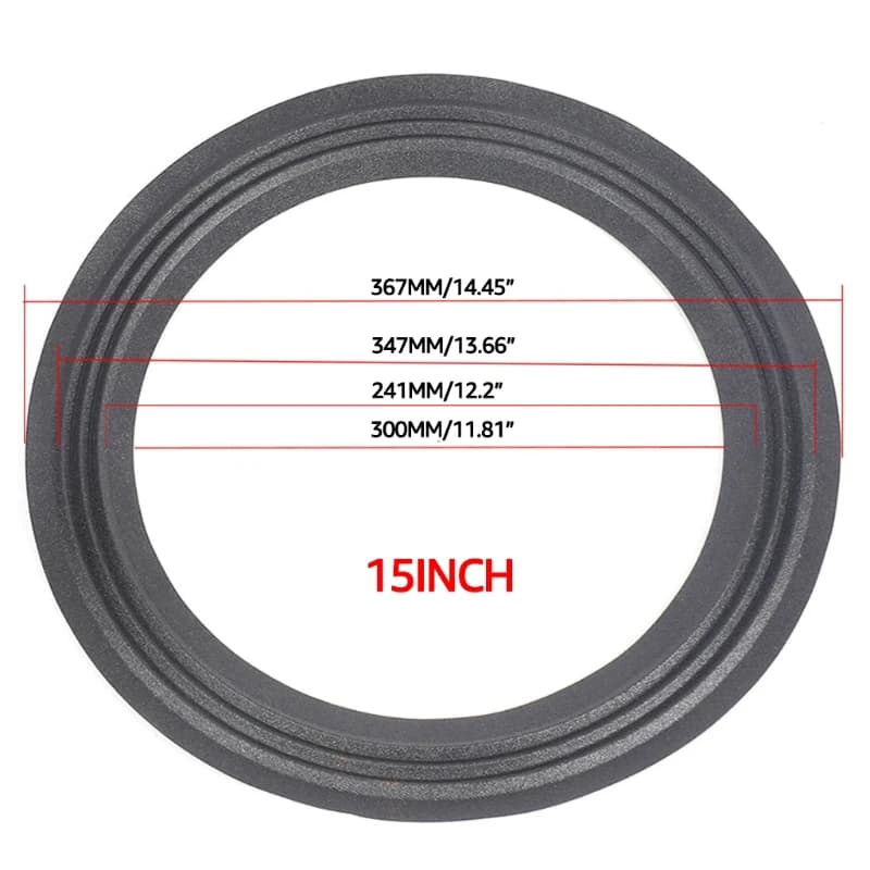 Anelli per bordi in tessuto Parti riparazione per altoparlanti per altoparlanti 6.5''/8''/10"/12"/15" pollici 2 pezzi/set per