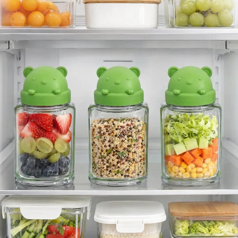 Upgrade Sealed Plastic Salad Container Portable Salad Jars Keep Fresh Salad Lunch Container Safe Meal Prep Container
