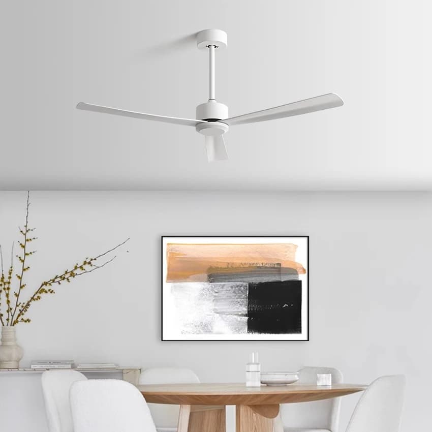 Ventilatore da soffitto con inverter da 50 pollici: telecomando a 6 velocità, silenzioso e a risparmio energetico per soggiorno/sala da pranzo, dal design moderno ed elegante