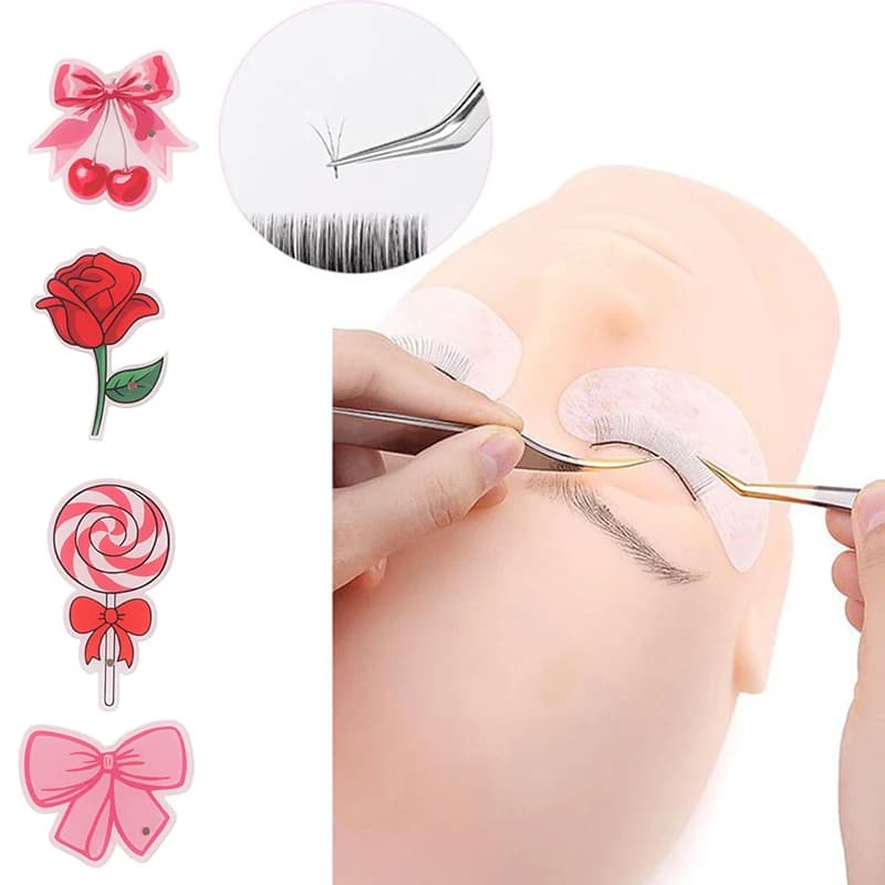 Espositore in Acrilico Rosa per Extension Ciglia, Vassoio Magnetico per Rossetti e Ciglia Finte, Porta Trucchi