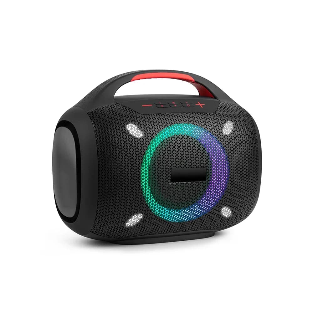Altoparlante per microfono per macchina musicale karaoke da esterno da 30 W Altoparlante portatile con altoparlante a due microfoni