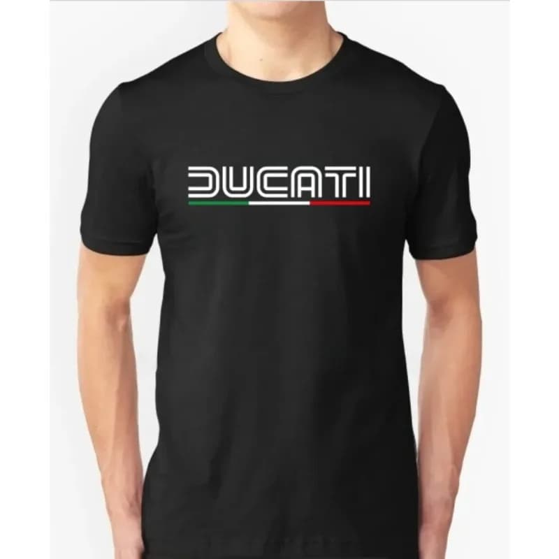 T Shirt Casual Duca Tis MotoGP Racing T-shirt Graphic Summer Short Sleeves 2026 Men T-shirt Tops Clothing Tee