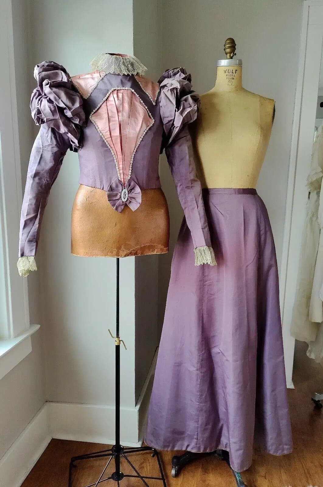 1890s Princess Wedding Dress Suit Victorian Edwardian Duchess Elegant Afternoon Manor Costume Southern Belle Tea Ball Gown