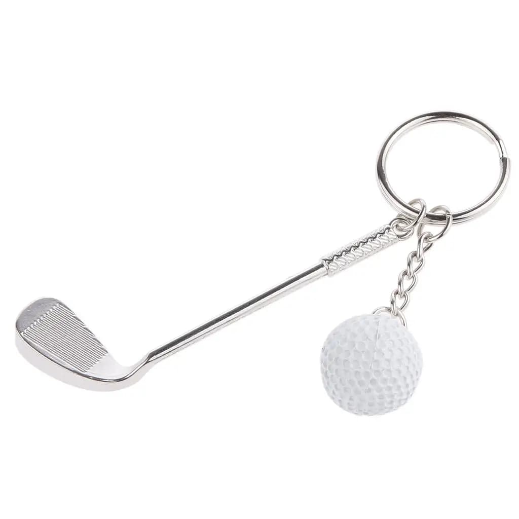 Mini mazze da golf e borsa con ciondolo a forma di palla, portachiavi, portachiavi, regalo