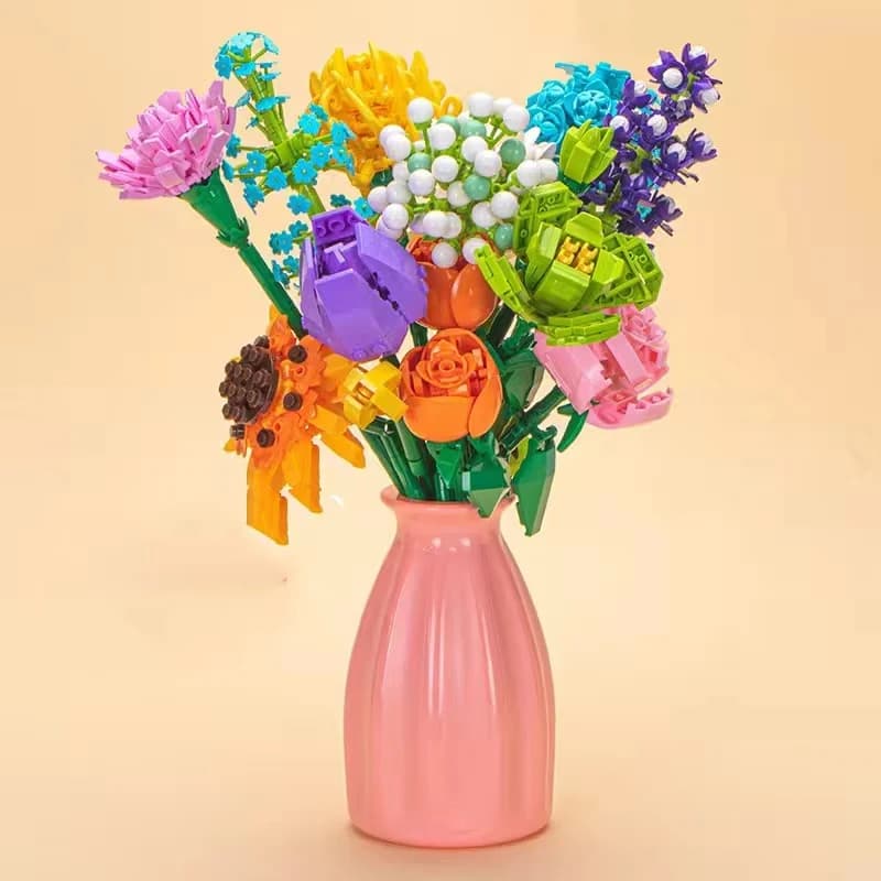 12 stili bouquet di fiori blocchi di fiori di campo fiore fiorito decorazione della casa ornamenti regalo per la fidanzata di San Valentino