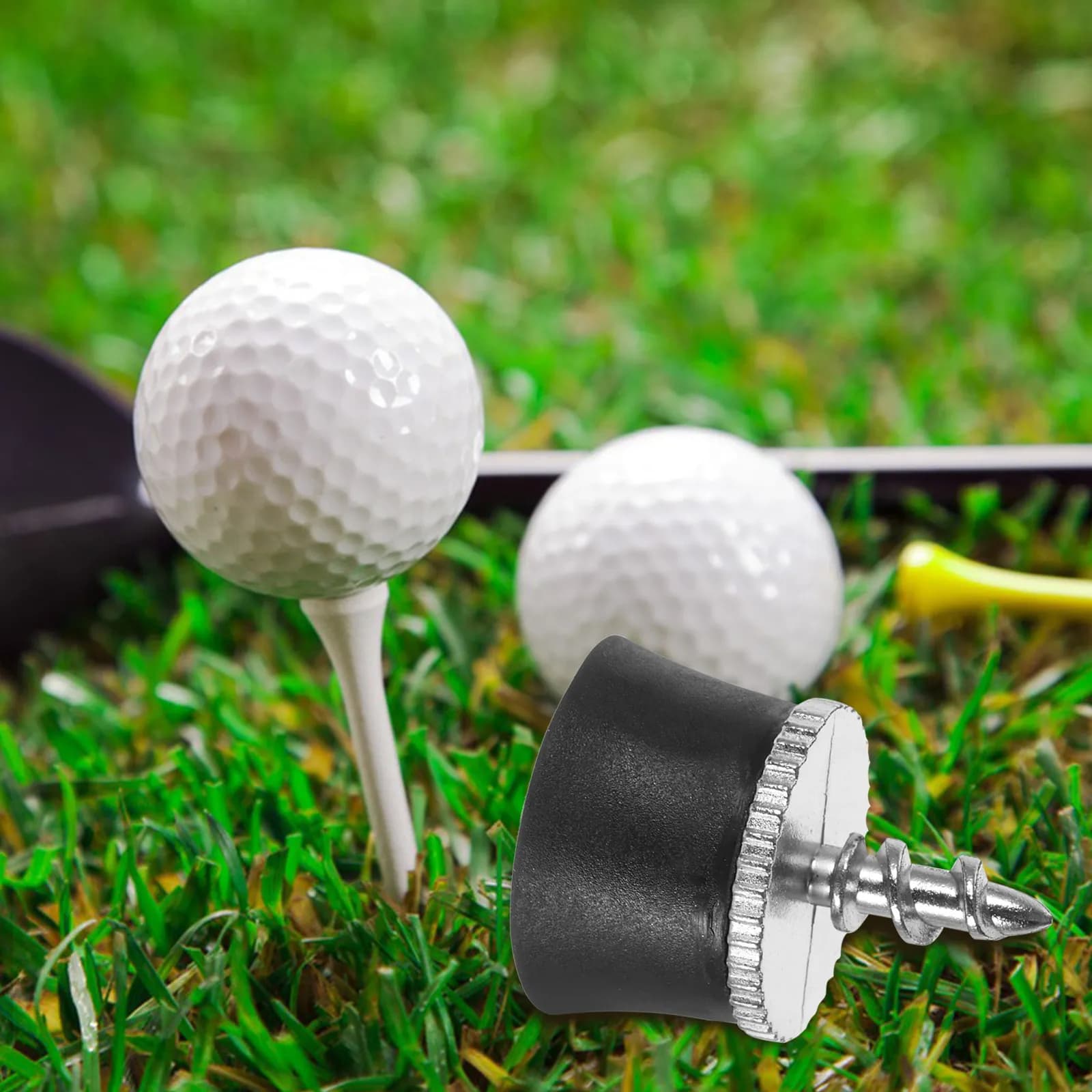 2 Pezzi Strumento Compatto per Raccogliere Palline da Golf con Ventosa, per Impugnatura del Putter, Portatile, Pratico, Presa Forte Senza Interferenze