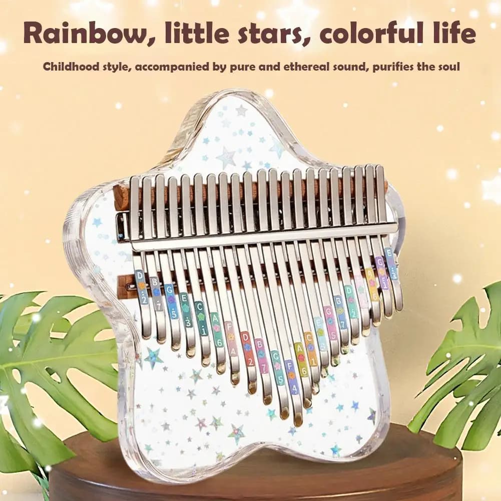 Pianoforte portatile a 21/17 tasti, Kalimba cristallina per principianti, bambini e adulti, pianoforte a pollice a 17 tasti, regalo musicale