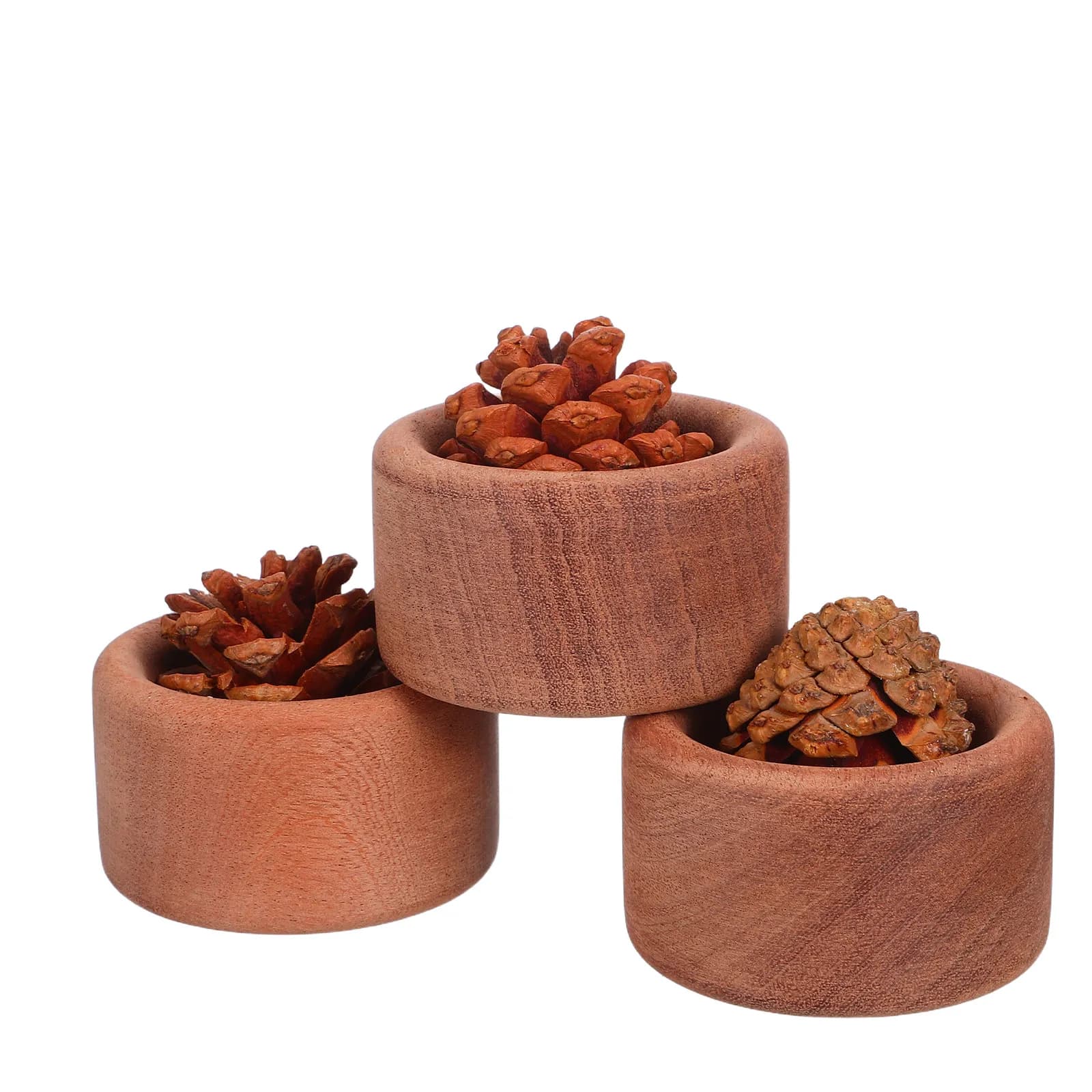 Set di 3 Diffusori per Oli Essenziali in Legno, Piccoli Diffusori Passivi Minimalisti per Aromaterapia, Rotondi e Portatili per Auto, Casa, Ufficio e Bagno