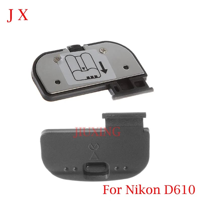 Riparazione del tappo del coperchio dello sportello della batteria per fotocamere digitali Nikon D7000 D7100 D600 D610 D7200 - Nero