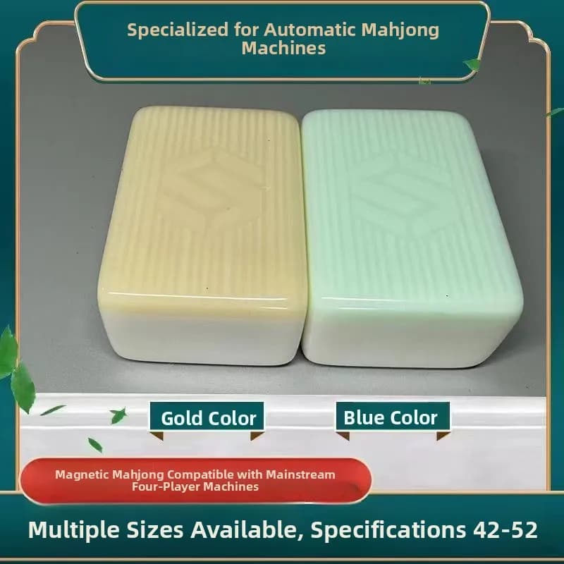 Tessere di Mahjong in Finto Giada Indossabili, Design a Quattro Vie, Resistenti e Colorfast per Uso Domestico, Adatte a Tutte le Macchine per Quattro Giocatori