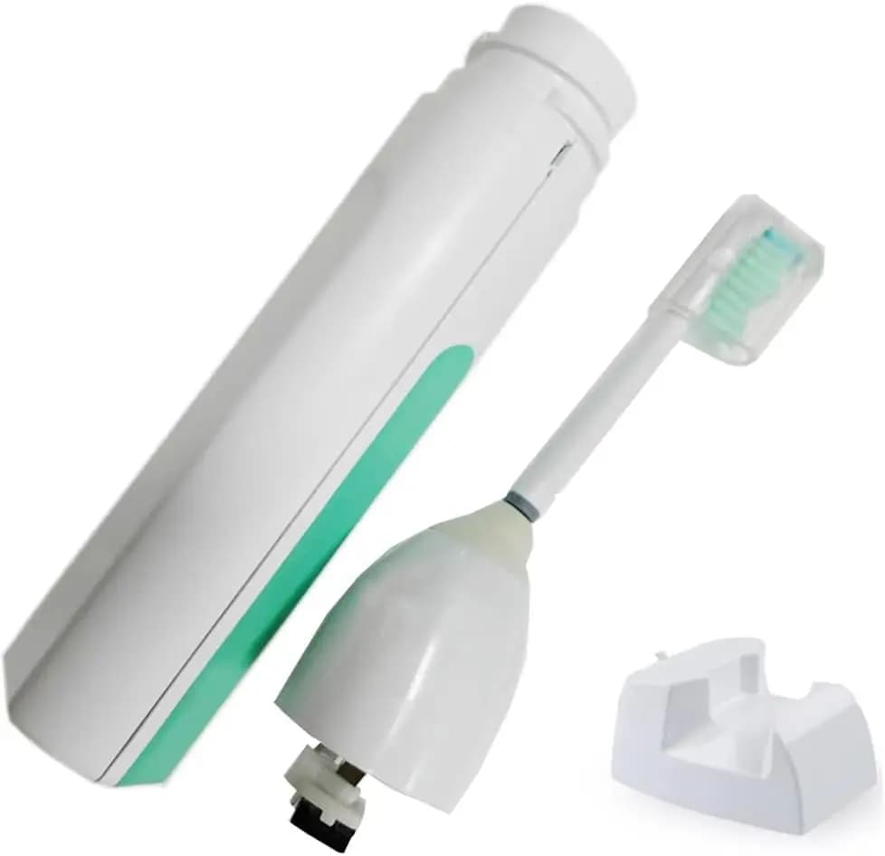 Testine di Ricambio per Spazzolino Elettrico Sonico Compatibili con Diversi Modelli, Include Manico e Caricatore
