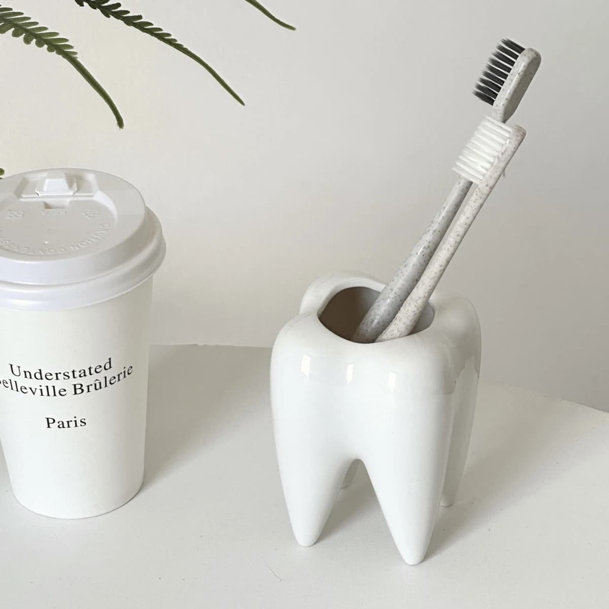 Portaspazzolino secchio portaoggetti decorazione personalizzata portapenne per denti decorazione regalo di compleanno creativo scrivania da ufficio Desktop